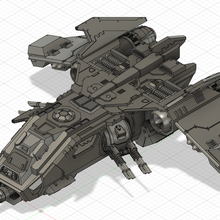 pew bird game w30 horus heresy fire raptor destroyer 3d print model - Mito3D