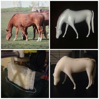 pferd cheval animaux créatures art 3d print model - Mito3D