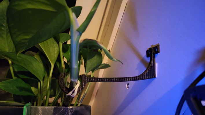 pflanzenhalterung zuhause haus pflanze halterung kletterpflanze 3d print model - Mito3D
