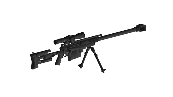 pgm 338 sniper rifle 3d print model - Mito3D