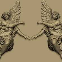 ph thi - angel relief art 3d print model - Mito3D