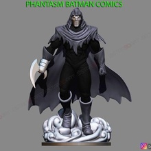 fantasme batman bandes dessinées 3d impression modèle figure dc merveille statique homme fer capitaine crâne personnage jouet art 3d print model - Mito3D