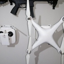 phantom 3 wall hanger support drone dji phantom3 3d print model - Mito3D