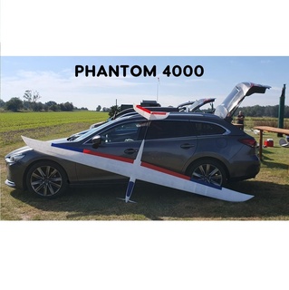 Phantom 4000 4m Thermal Segelflugzeug Prüfung Dateien 4000mm schweben gedruckt Flugzeug 3d rc Fernbedienung Steuerung 3d print model - Mito3D