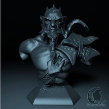 phantom lancer bust dota 2 game figurines minatures creatures monsters characters models busts games fantasy hero's 3d print model - Mito3D