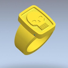 fantasma anel do mal jóias super-herói quadrinhos 3d print model - Mito3D