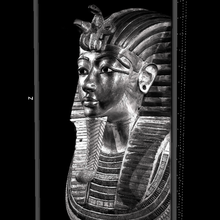 faraón lithophany art lithophanie el egipto 3d print model - Mito3D