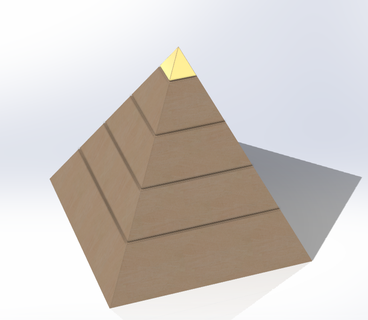 pharaoh's pyramid pharaoh egypt monument sand structure history art toy design 3d print model - Mito3D