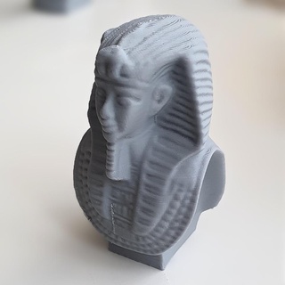 pharaon sculpture analyse Egypte buste 3d print model - Mito3D
