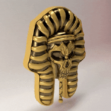 pharaoh skull jewelry necklace ring faron halloween art terror 3d print model - Mito3D