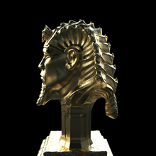 pharaon bust omsx egypt art statue print gold egyptian toy 3d print model - Mito3D