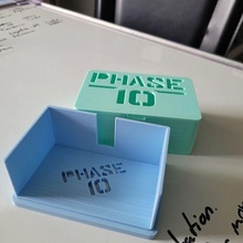 fase 10 scatola gioco carta Astuccio guaina giocattolo 3d print model - Mito3D
