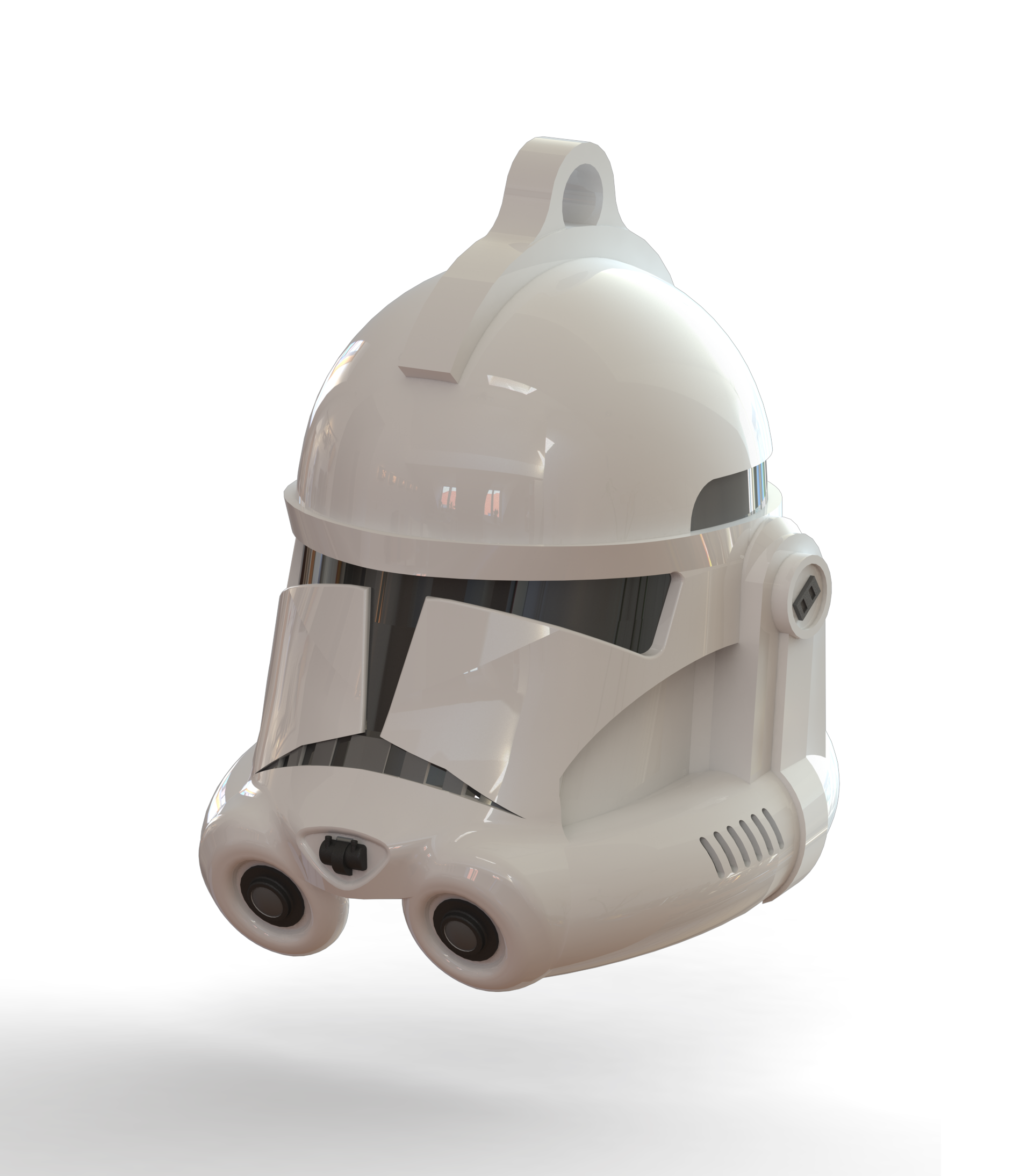 phase 2 clone helmet keychain  3D print model - Mito3D