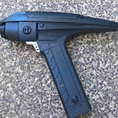 phaser star trek descubrimiento de la sección 31 varios cosplay réplica blaster arma estrella 3D print model - Mito3D