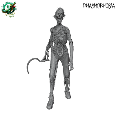 phasmophobie fantôme zombi squelette masculin + buste art morte jeu humain apocalypse personnage réaliste démon horreur effrayant mort fantaisie 3d print model - Mito3D