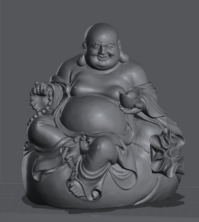 phat di lac china arte buda china dinero 3d print model - Mito3D