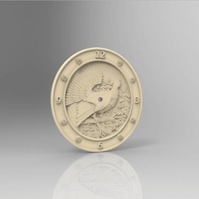 Fasan Uhr Kunst 3d print model - Mito3D