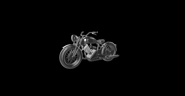 phelon moore Panther 100 1936 moto Motorrad Motor Fahrrad le la motorrad 3d print model - Mito3D