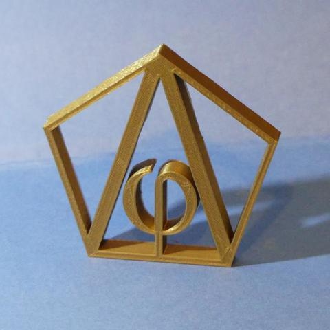 phi fi d'or nombre dorado l'art 3D print model - Mito3D