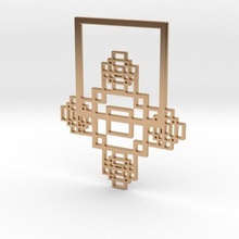 phi pendant jewelry pendulous 3d print model - Mito3D