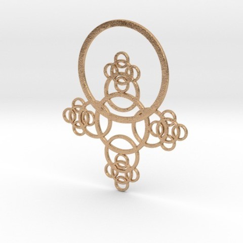 phi pendant ii jewelry pendulous 3D print model - Mito3D