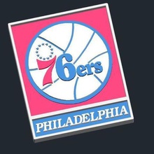 philadelphia 76ers-logo Spiel 3d print model - Mito3D