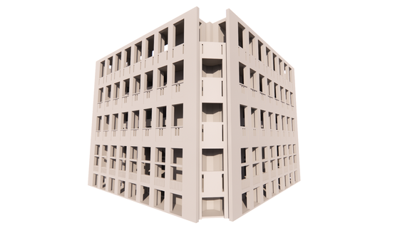 phillips Exeter Academia biblioteca arquitetura 3d print model - Mito3D