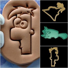 phineas ferb cookie cutter set home fondant perry platypus 3d print model - Mito3D