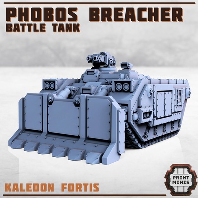 phobos battaglia violatore serbatoio truppe militare esercito squadra sci fi cupo ariete 3d print model - Mito3D