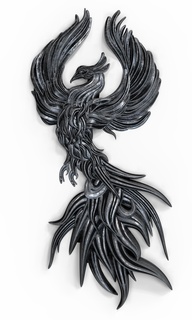 Anka kuşu takı kuş ev dekor heykel efsanevi yaratık kolye duvar yazdırılabilir 3d print model - Mito3D