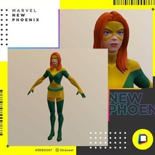 phoenix - marvel fenix 3d classic comics comic villain games dc obj print hero superhero xmen x-men movies new 3d print model - Mito3D