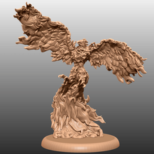 phoenix - tabletop miniature game 3d model bird critical role dnd dungeons dragons fantasy feather fire flame gaming mini mythical pathfinder printable rpg stl file warhammer toy 3d print model - Mito3D