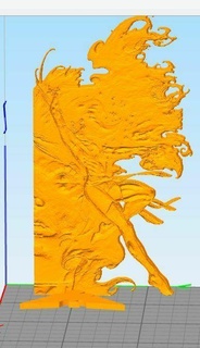 Fenice complesso litofania xmen arte 3d print model - Mito3D