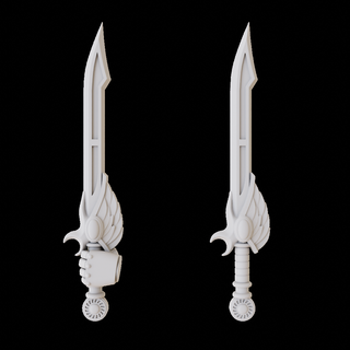Anka kuşu rapier İmparator'un çocuklar güç kılıç Horus sapkınlık savaş teçhizatı silah imparatorlar Uzay deniz sonlandırıcı cataphractii 3d print model - Mito3D