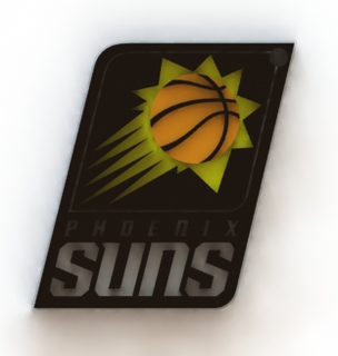 Fénix Sóis chaveiro Projeto Phoenixsuns sol 3dprinted nba basquetebol 3d print model - Mito3D