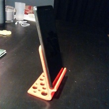 phone & pen holder gadget 3d print model - Mito3D
