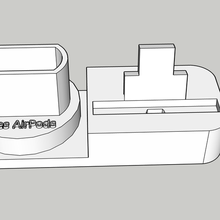 téléphone airpods 2 soutien 3d print model - Mito3D
