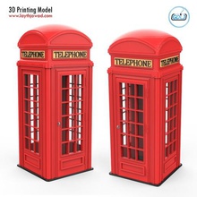phone booth rgbstock telephone communication cabin britain statue 3d print model - Mito3D