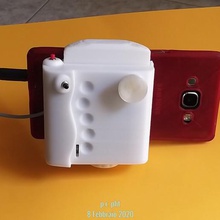 Handy-Kamera tool led Unterstützung smartphone Kamera 3d print model - Mito3D