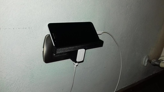 phone charge holder mobile 3d print model - Mito3D