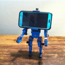 teléfono cabeza gadget hombre de soporte para títere el robot universal monte cola 3d print model - Mito3D