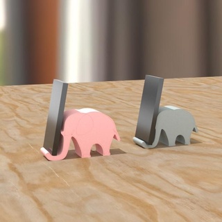 Telefono titolare supporto vari elefante 3d print model - Mito3D