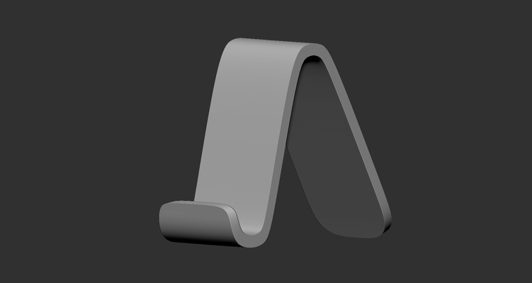 phone holder art tool 3d print model - Mito3D