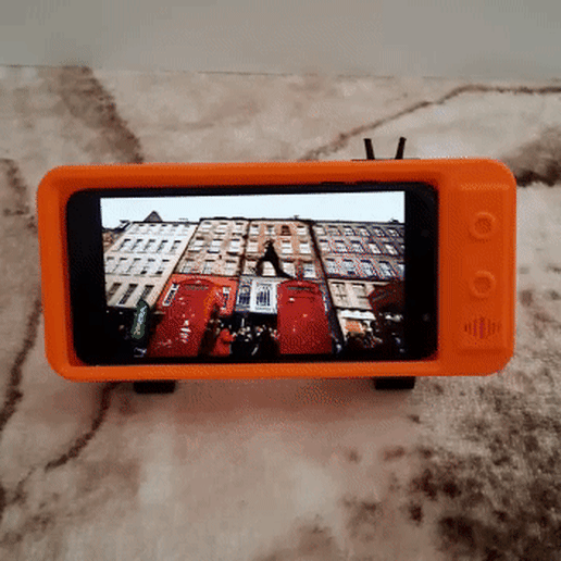 phone holder gadget stand smartphone tv video 3D print model - Mito3D
