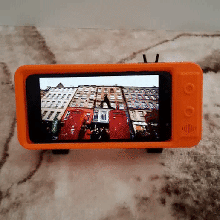 Telefono titolare supporto gadget In piedi smartphone tv video 3d print model - Mito3D