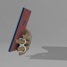 phone holder - hand stress relief gadget ergonomic lightweight mobile 3d print model - Mito3D