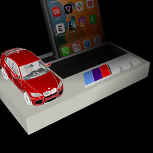 Telefono titolare supporto BMW x6m gadget auto 3d print model - Mito3D