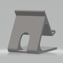 phone holder cable channel stand 3d print model - Mito3D