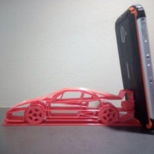 téléphone titulaire soutien Ferrari f40 conception déco Cas gaine 3d print model - Mito3D