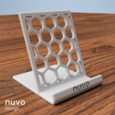 telefon kulp destek l nuvo tasarım standı akıllı tutucusu 3d print model - Mito3D